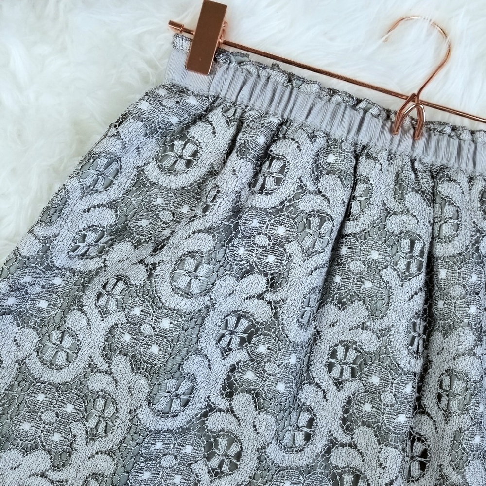 J. Crew Women's 6 Heather Laced Mini Skirt 43452 - Picture 3 of 7